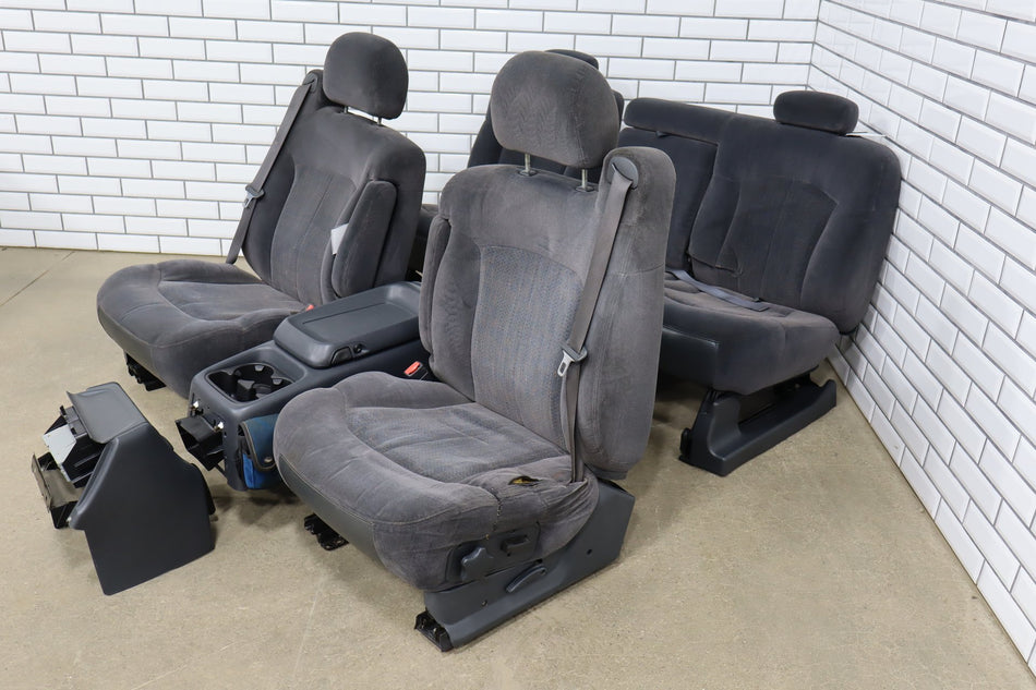 2001-2002 Chevrolet Silverado/GMC Sierra 2500HD Crew Cab Cloth Seats Graphite