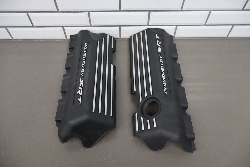 15-23 Dodge Challenger Charger 6.4 SRT Fuel Rail Cover Pair Powered By SRT