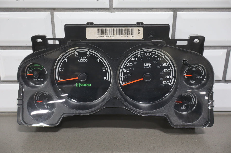 2009 Chevrolet Tahoe Hybrid Speedometer 25970356 179977 Miles