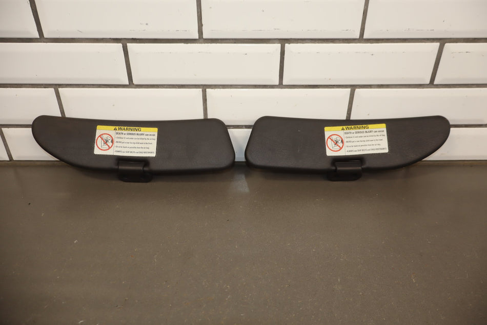 2000 BMW Z3 Roadster Sun Visor Pair Left/Right Black