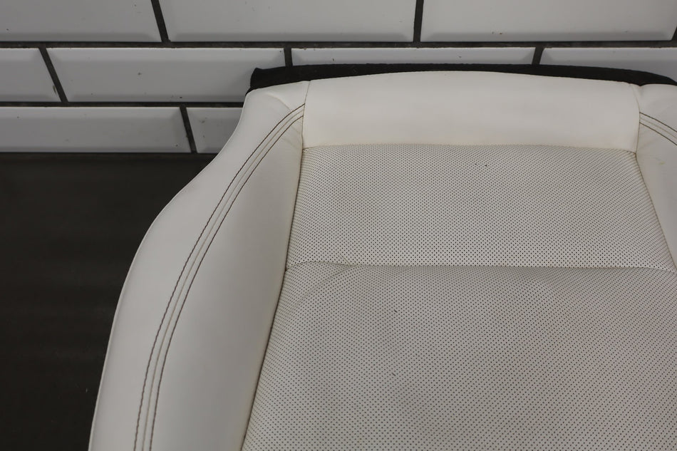 2022-2026 Tesla Model S White Leather Driver Seat Bottom/ Cushion Assembly OEM