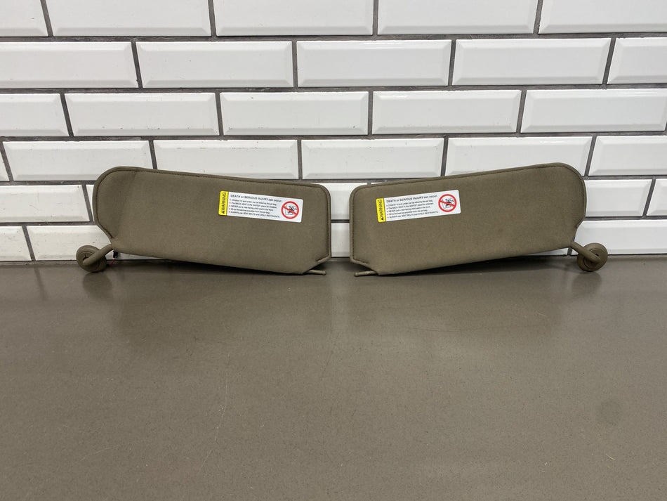 1997-2004 Chevrolet Corvette C5 Sun Visor Pair Lighted Shale