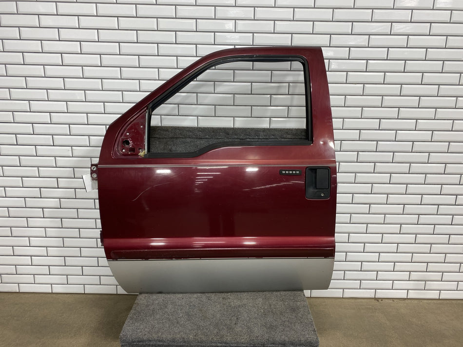 04-07 Ford F250 F350 Super Duty Driver Left Front Door Dark Toreador Red JM