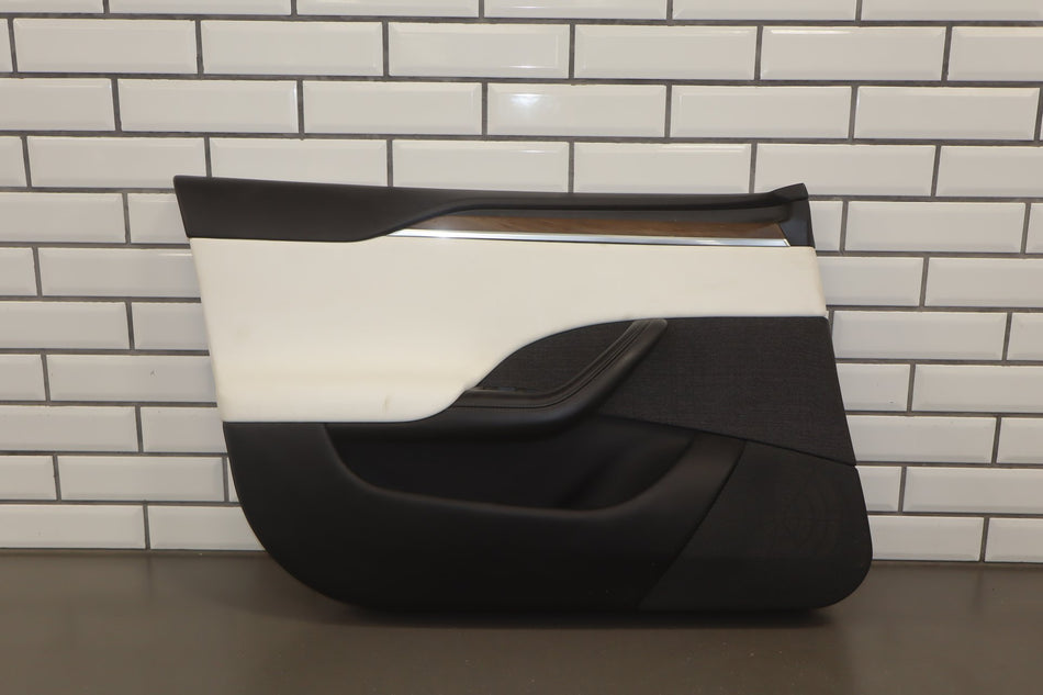 2022 Tesla Model S Plaid Left Front Interior Trim Panel Cream uwt
