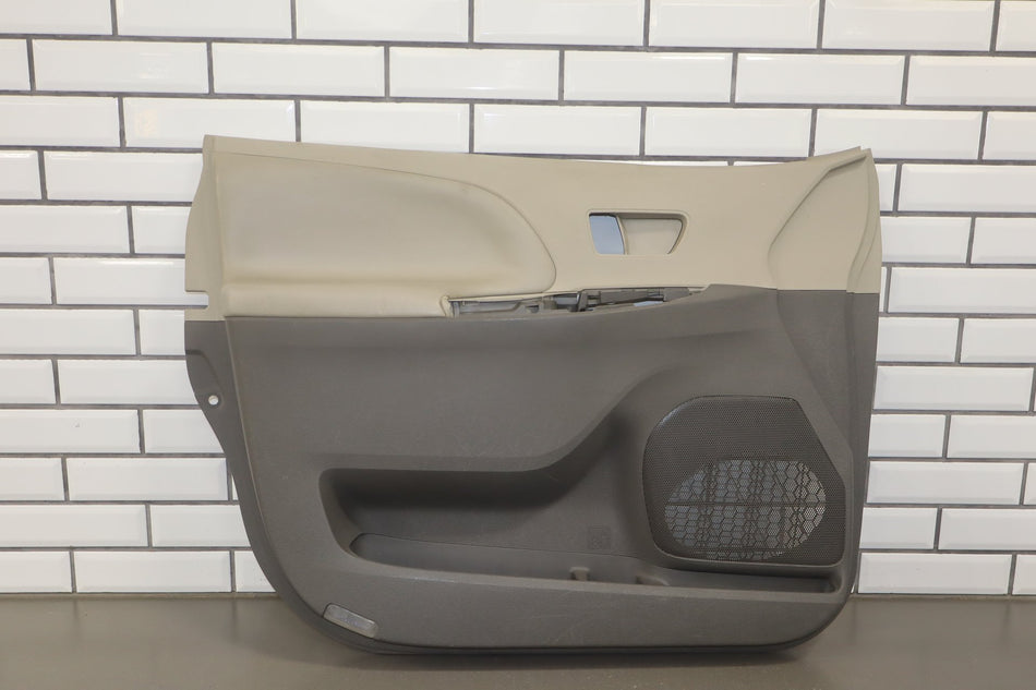2012 Toyota Sienna XLE Left Front Interior Trim Panel Bisque LB42