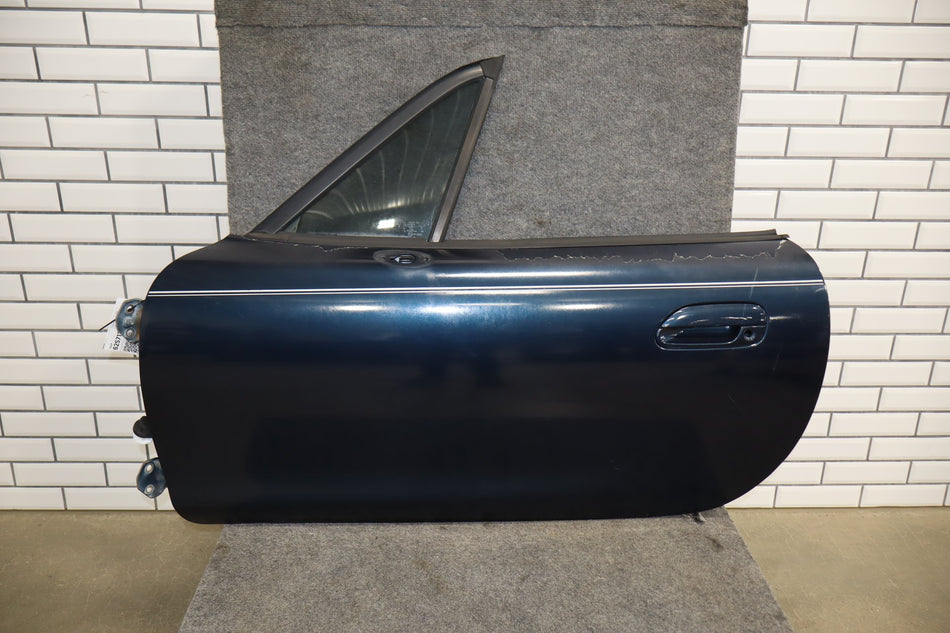 1999-2000 Mazda MX-5 Miata Left Front Door Twilight Blue MIca 12K