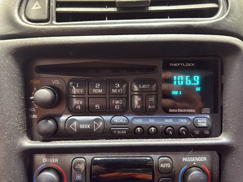1997-2004 Chevrolet Corvette C5 CD AM/FM Radio 12370293