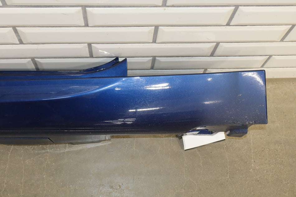 2022 Tesla Model S Plaid Left Rocker Molding Deep Blue Metallic ppsb