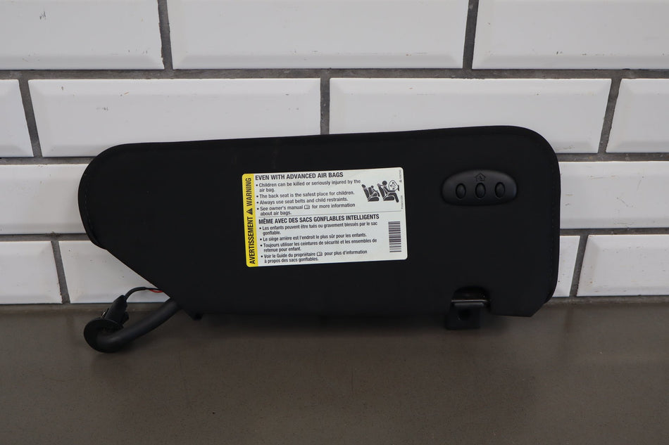 05-13 Chevy Corvette C6 Sun Visor Pair Titanium 846 Illuminated