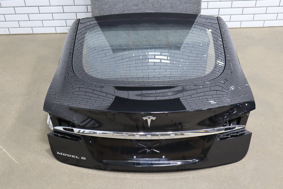 2012-2020 Tesla Model S Trunk Lid Hatch Shell Glass Black PBSB