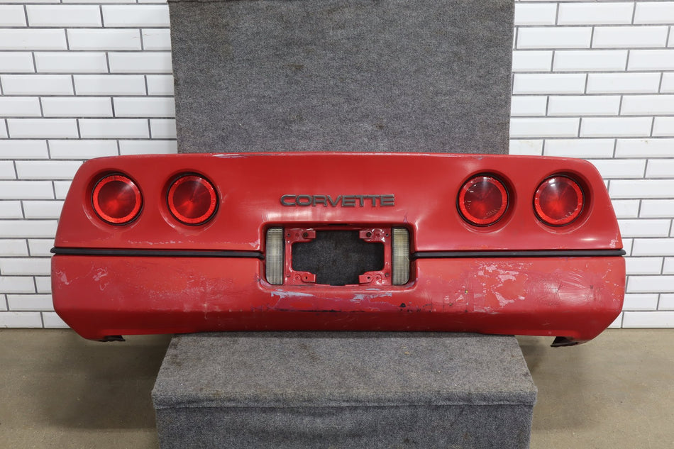 1984-1990 Chevrolet Corvette C4 Rear Bumper Bright Red 72