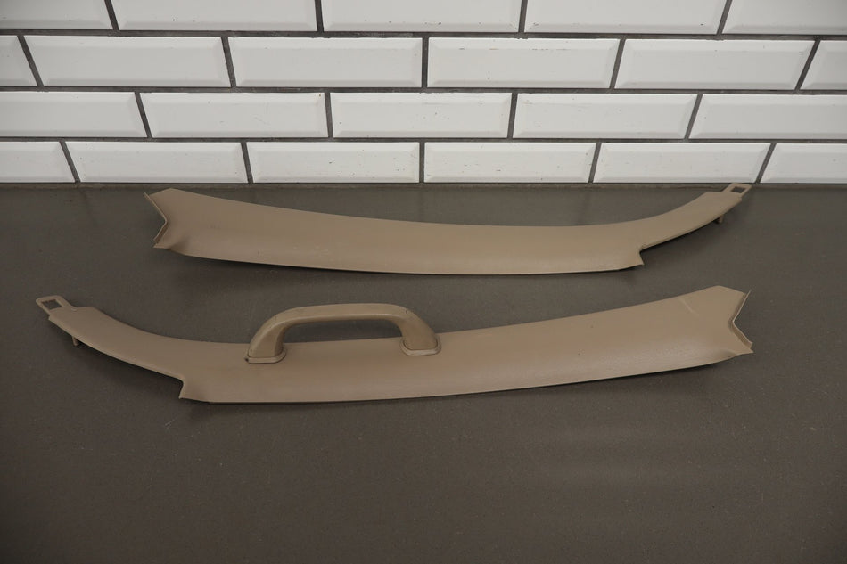 1998-2002 Isuzu Trooper Pair A Pillar Trim Beige