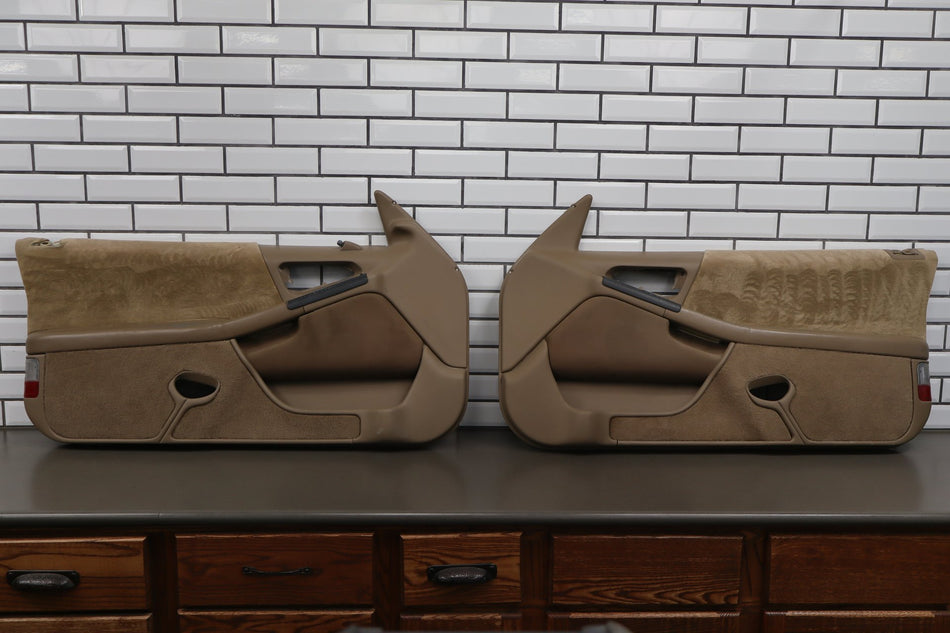 94-96 Pontiac Grand Prix Coupe Door Panels Pair (Beige Burns)