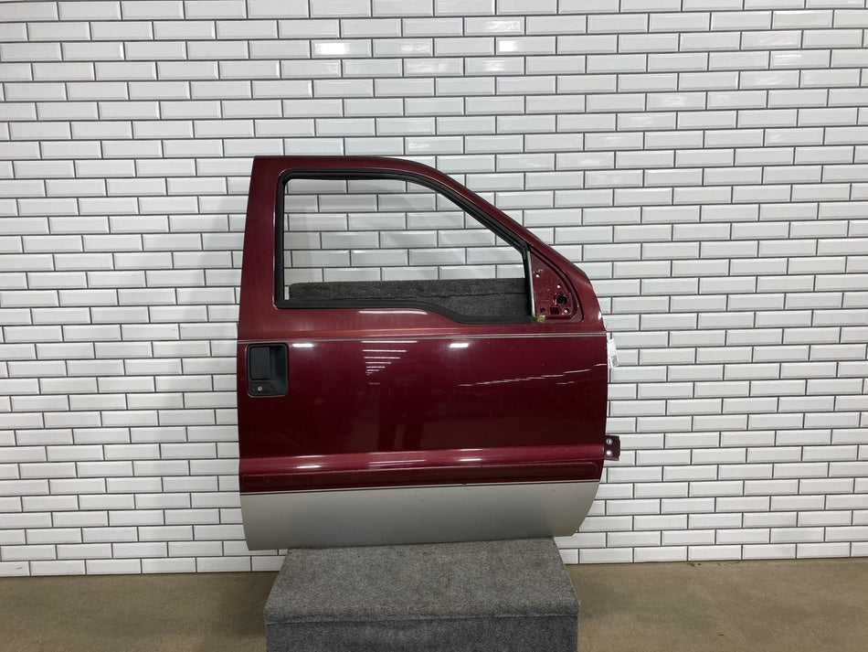 04-07 Ford F250 F350 Super Duty Passenger Right Front Door Dark Toreador Red JM