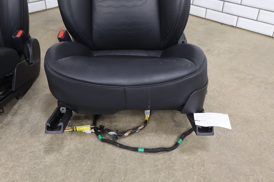 2020-2024 Tesla Model Y Leather Pair Front Seats Black