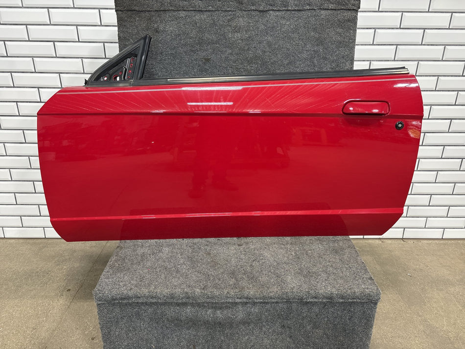 99-04 Ford Mustang Convertible Driver Left LH Front Door Vermilion Red E8