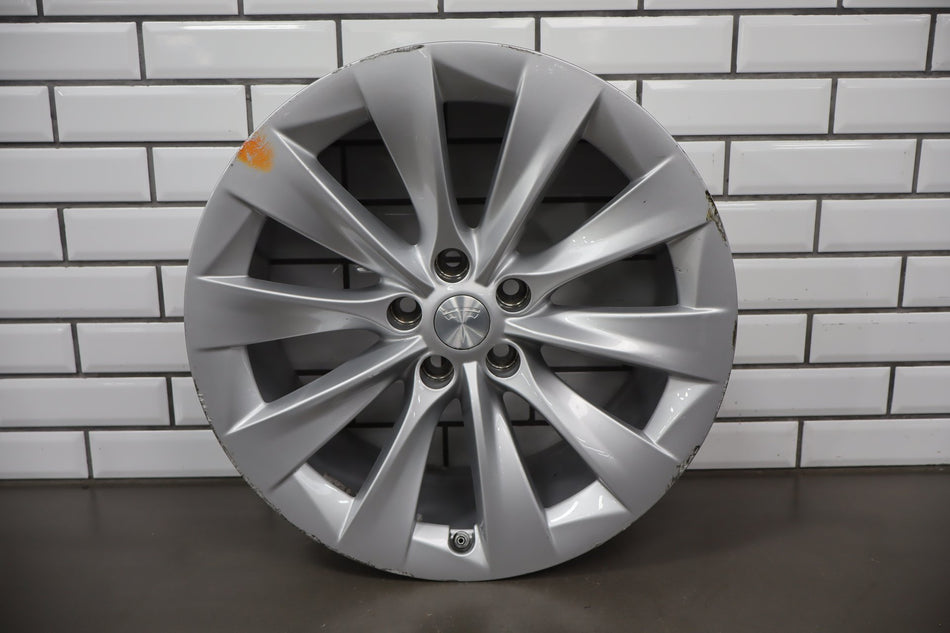 2016-2021 Tesla Model X 20x9 Front Slipstream Wheel/Rim OEM 1027244-00-B