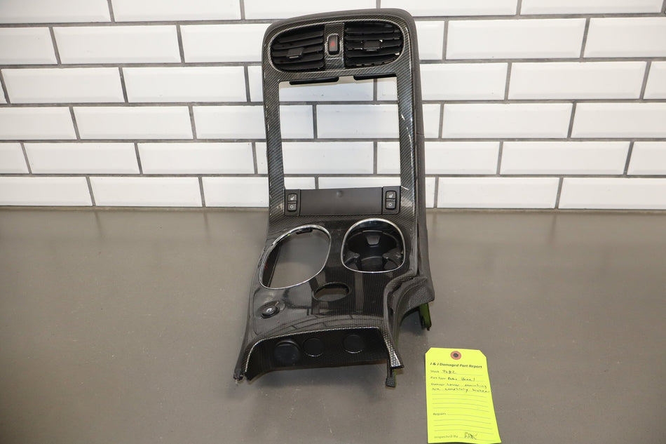 2005-2013 Chevrolet Corvette C6- Carbon Grand Sport Radio Bezel W/ Vents