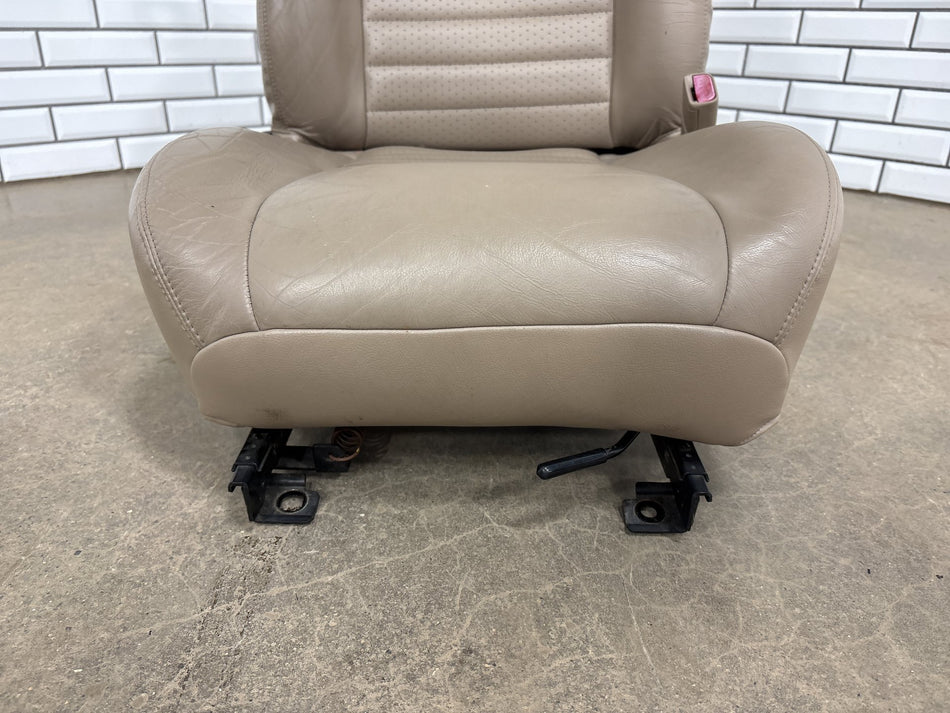 99-04 Ford Mustang GT Passenger Right RH Front Leather Bucket Seat Parchment Tan