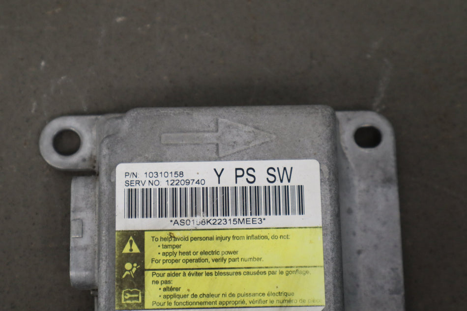 2000-2004 Chevrolet Corvette C5 SRS Module 19244545