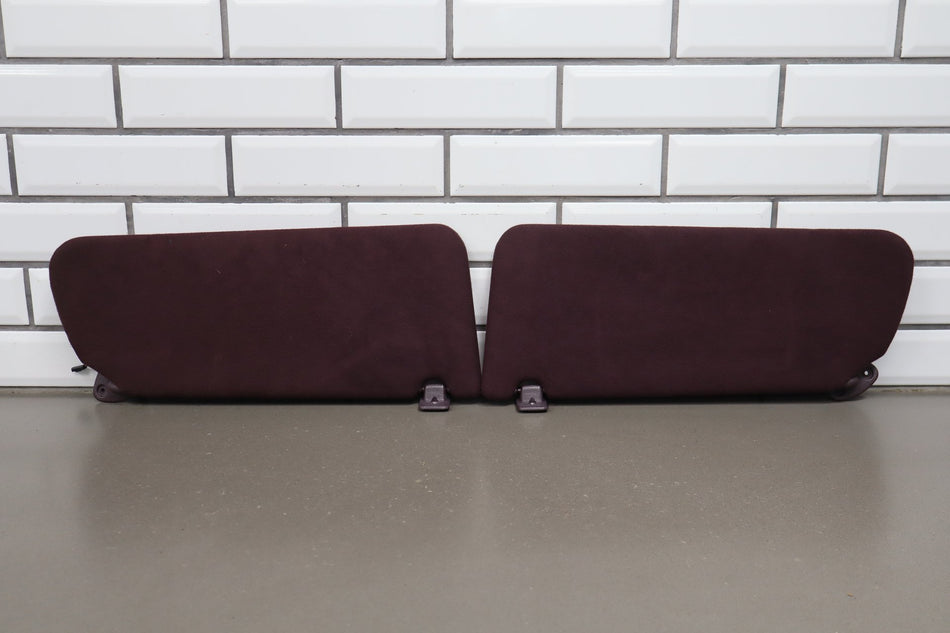 1993-1996 Cadillac Fleetwood Sun Visor Pair Bordeaux Red 75