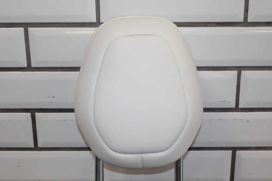 2022-2026 Tesla Model S White Leather Front Headrest Assembly OEM
