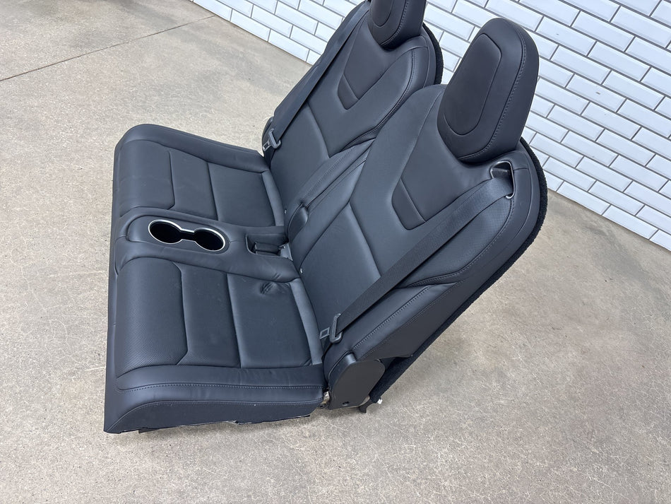 2016-2020 Tesla Model X Rear Left Right 3rd Row Seat Black
