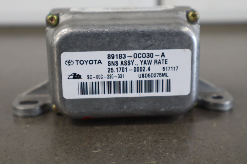 2005-2007 Toyota Sequoia Yaw Sensor 891830C030