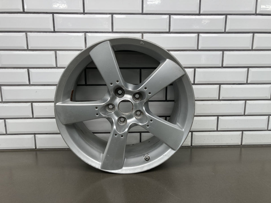 04-08 Mazda RX-8 (SE3P) 18x8 5 Spoke Alloy Wheel Rim Silver 64868 OEM 1 No Tire
