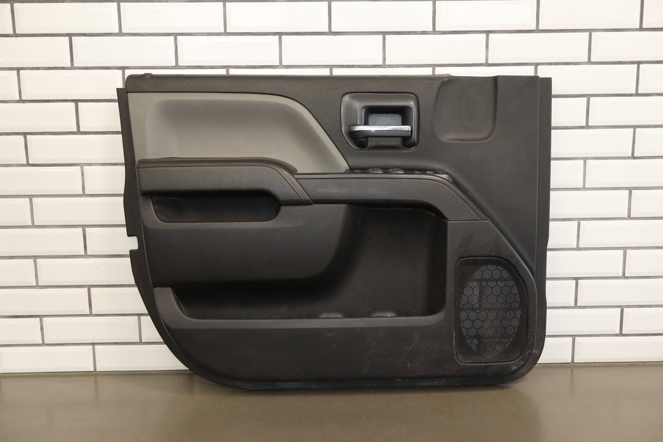 15-19 Silverado 2500HD 3500HD Driver Left LH Front Door Panel Jet Black
