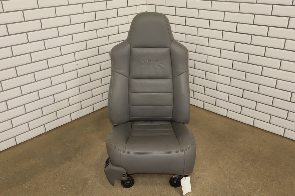 99-07 Ford F-250 F-350 Super Duty Right Front Seat Leather Medium Flint 52