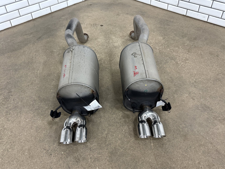 05-07 Chevy Corvette C6 LS2 Exhaust Mufflers Pair OEM 20,729 Miles