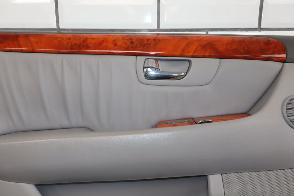 2004 Lexus LS430 Left Rear Door Panel Ash 10