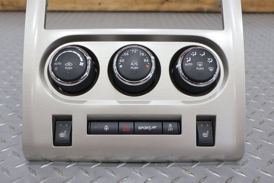 08-14 Dodge Challenger HVAC Controls ATC With Radio Bezel