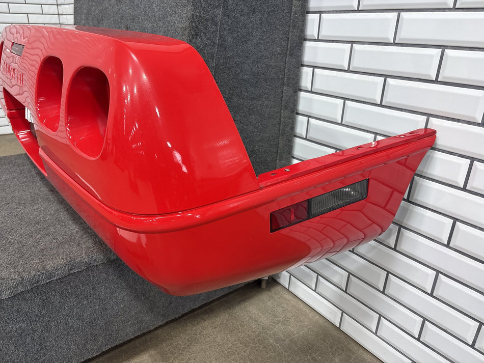 1991-1996 C4 Corvette Base Model OEM Rear Bumper W/Lights Panel Torch Red 70