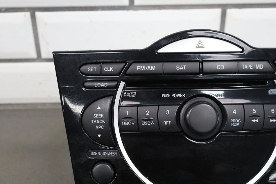 04-08 Mazda RX-8 (SE3P) Radio CD Player Climate Control Unit Black OEM
