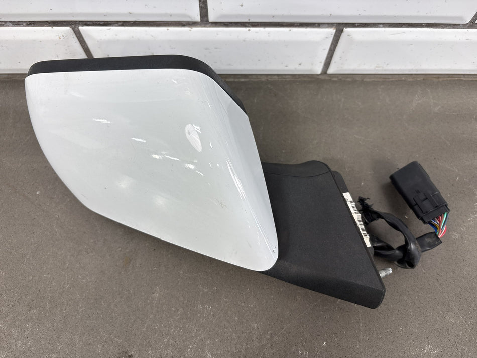 18-23 Ford Mustang S550 Passenger Right Door Mirror W/ Blind Spot Oxford White