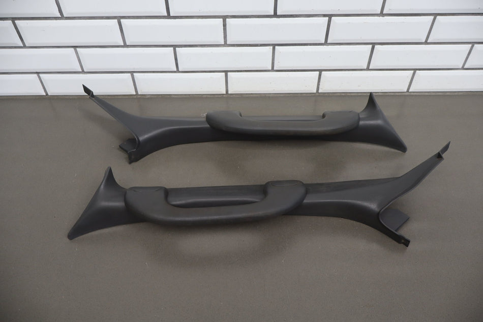 99-07 Ford F-250 F-350 Super Duty Pair Interior A Pillar Trim Panels Black OEM