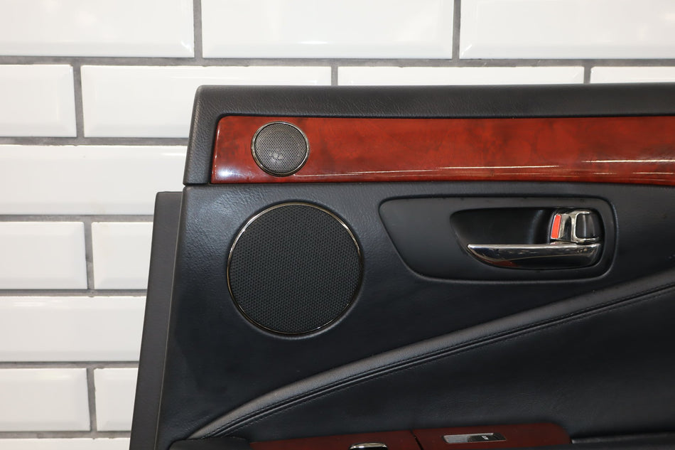2012 Lexus LS460 L Right Rear Door Panel Black 20