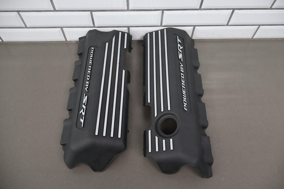 15-23 Challenger Charger 6.4 SRT Fuel Rail Cover Pair Powered By SRT