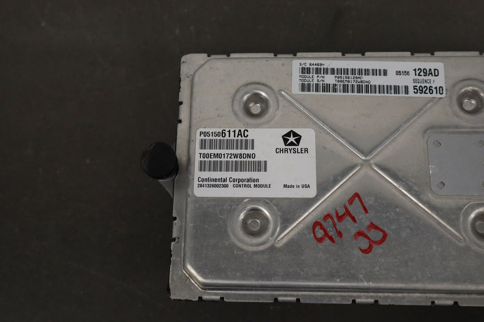 2012 Dodge Challenger R/T 5.7L EZC Engine Computer PCM 5150611AC