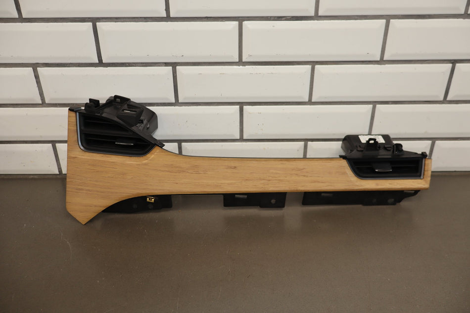 16-20 Tesla Model X Light Woodgrain Dash Trim Kit 3pc OEM