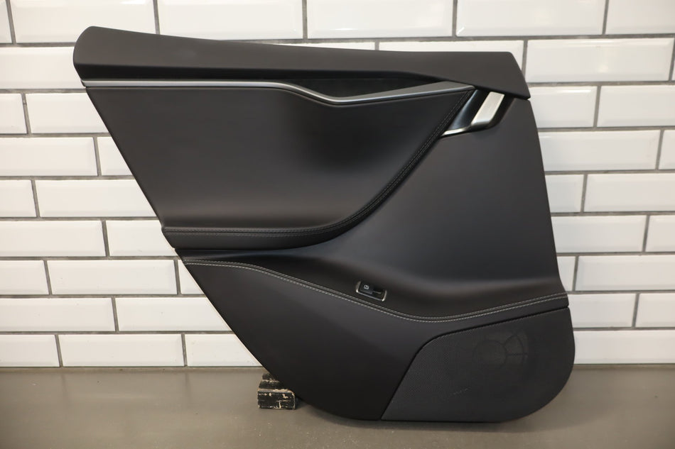 2018 Tesla Model S- Left Rear Door Trim Panel
