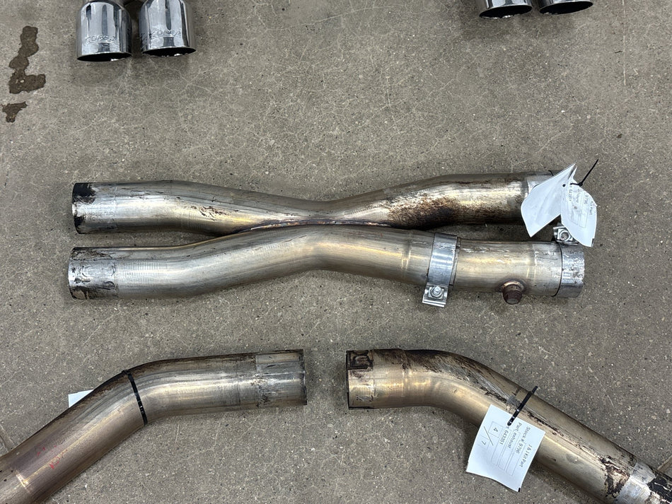 Corsa Cat-Back Exhaust X-Pipe Quad Polished Tips 2005-2008 Corvette C6 LS2 LS3