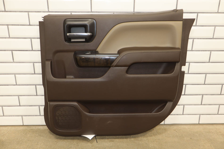 2014 GMC Sierra 1500 Door Trim Panel Set Cocoa Dune