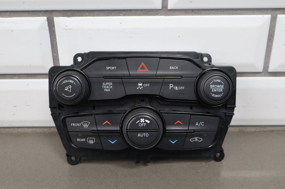 2015-16 Challenger Scat Pack Climate Control Panel Super Track 68184927AB