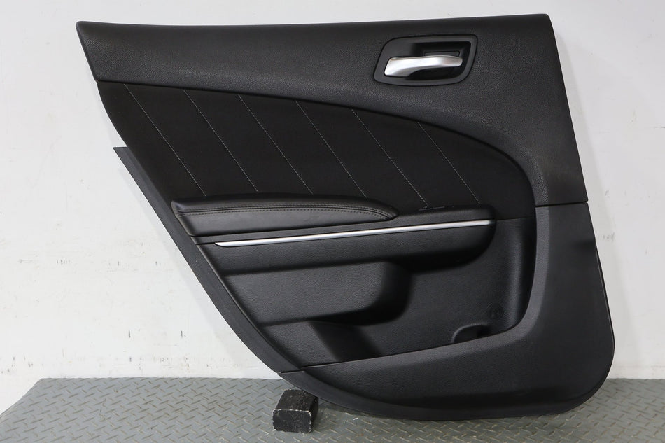 2018 Dodge Charger Left Rear Door Panel Black X9