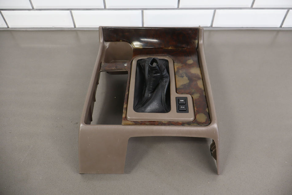 1994-1997 Toyota Land Cruiser Lexus LX450 Front Center Console W/ Wood Trim Oak