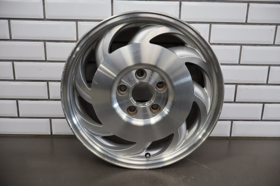 1993-1996 Chevrolet Corvette C4 LH Left 17x8.5 Machined Finish Sawblade WheelOEM