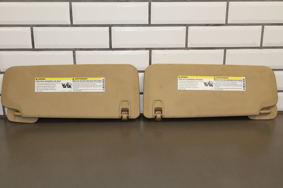 2011 Chevrolet Tahoe Sun Visor Pair Left/Right Light Cashmere 333